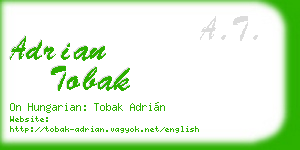 adrian tobak business card